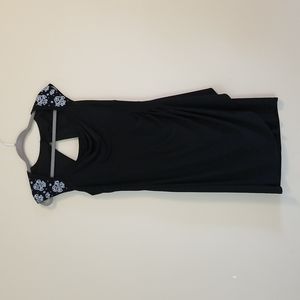 MSK Formal Beaded Dress w/ Keyhole Back